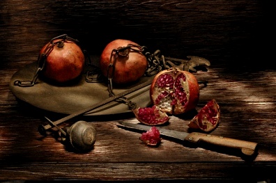 Caravaggio s Pomegranate Tree Fruits